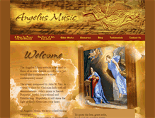 Tablet Screenshot of angelusmusic.com